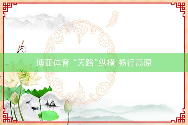 博亚体育 “天路”纵横 畅行高原
